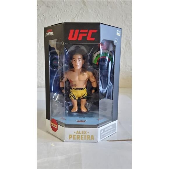 UFC Alex Pereira Octagon Fighters Action Figure by PMI Kids World Collection - Picture 3 of 8